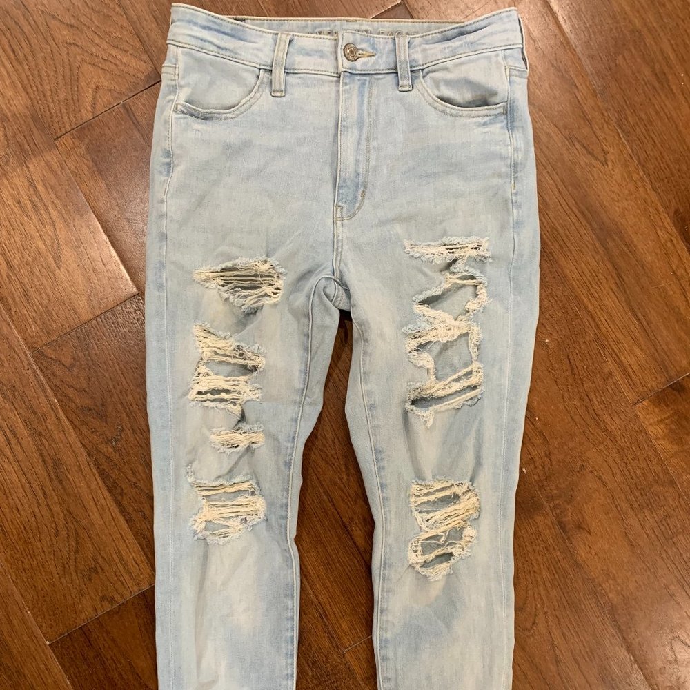 Distressed American Eagle Jeans
